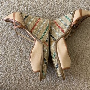 Lela Rose Wedge Sandals size 8.5